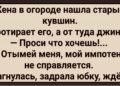 Жена в огороде нашла старый кувшин