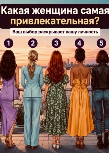 Какая женщина на картинке кажется