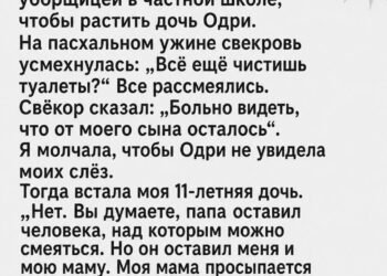 «Всё ещё чистишь туалеты?»