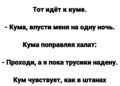 Кума пустила на одну ночь